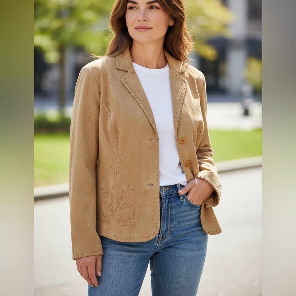 Atelier by B. Thomas | 100% Leather Blazer Jacket
